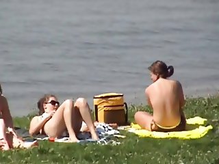 topless beach voyeur