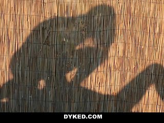 Dyked - Hot Teen Lesbians Outdoor Scissoring and Fucking