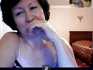 GRANNY from Kazahstan watch me how I play on skype