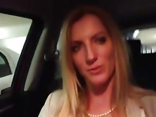 getting her tits fondled in the car park