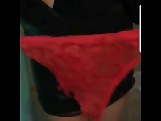 French slut play with her tits on Periscope