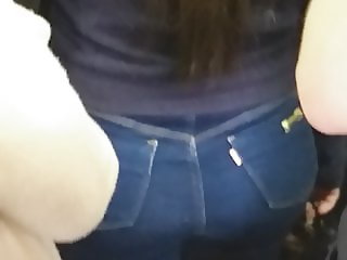 Ass in jeans teen