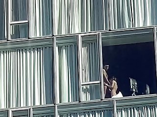 Blow job at the Standard hotel window in new york city