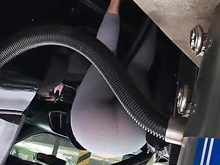 Car wash Candid Phat Ass Booty Thong
